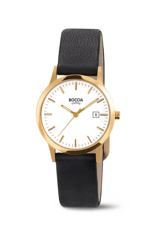 Boccia Ladies Gold Toned Watch