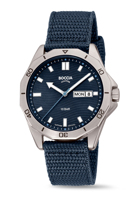 Boccia Titanium Blue Men's Watch