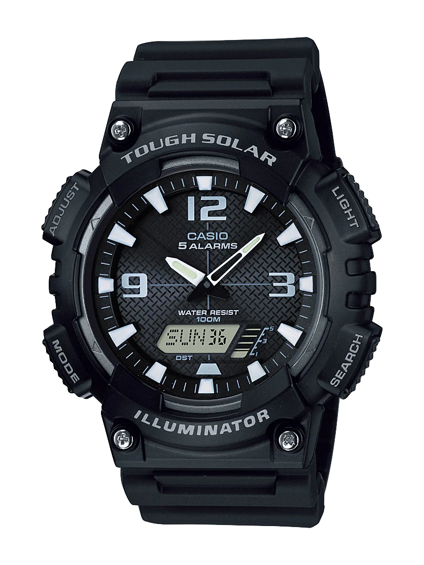 Casio Gents Duo Solar Black Face Watch