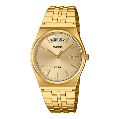 Casio Gold Tone Analogue Watch