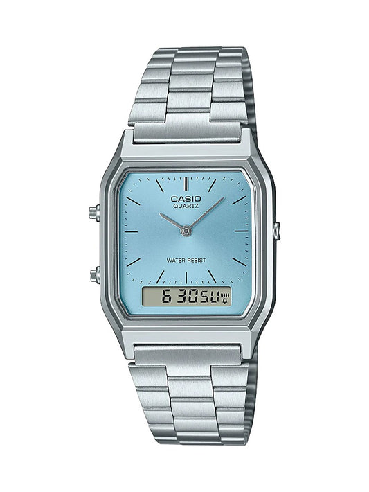 Casio Duo Trendy Colour Blue Face Watch