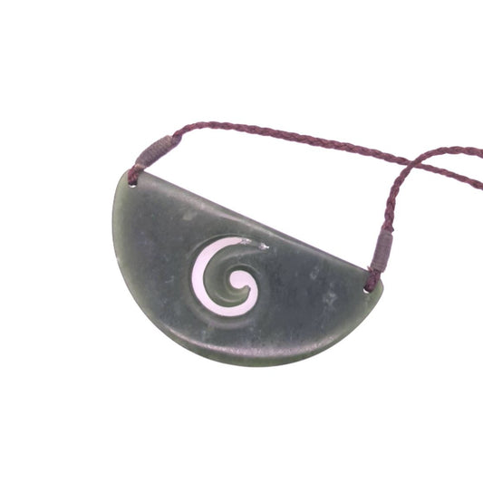 NZ Greenstone Koru Breastplate