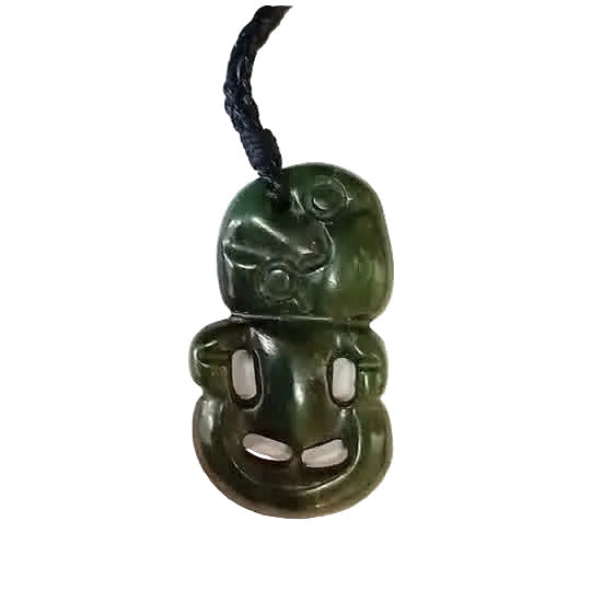 NZ Greenstone Kawakawa Tiki