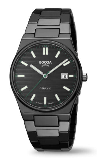 Boccia Large Mens Black Watch