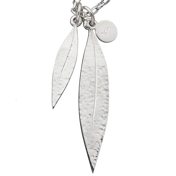 Karen Walker Stg Double Leaf Charm